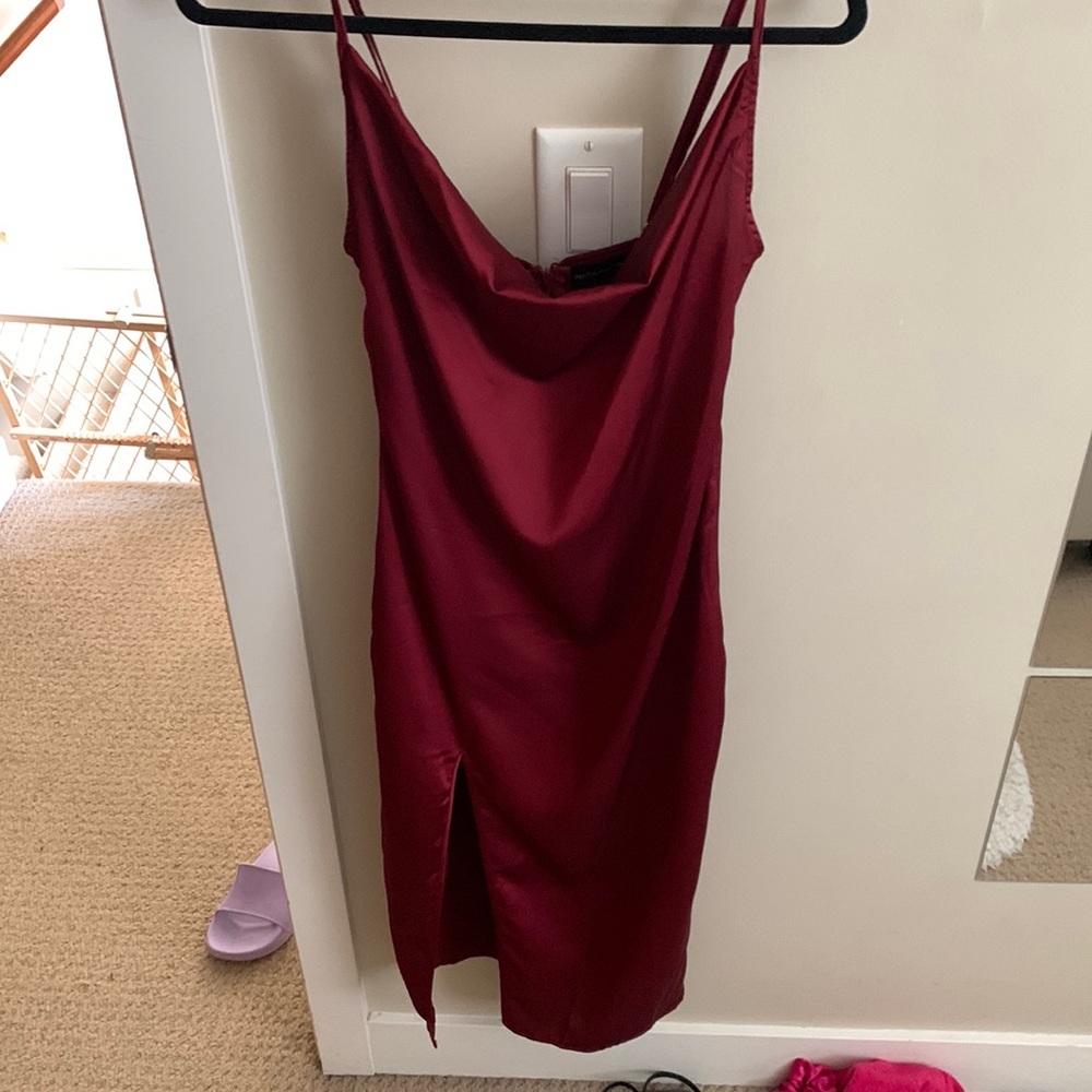Pretty little things dress with a slit